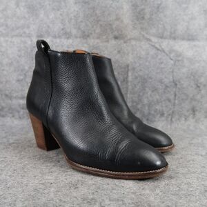 Madewell Shoes Womens 7 Bootie Fashion Classic Billie Boot Leather Stacked Heel